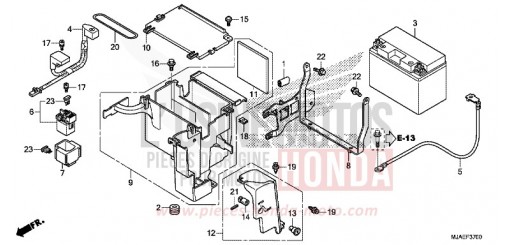 BATTERY (VT750C2B/C) VT750C2BE de 2014